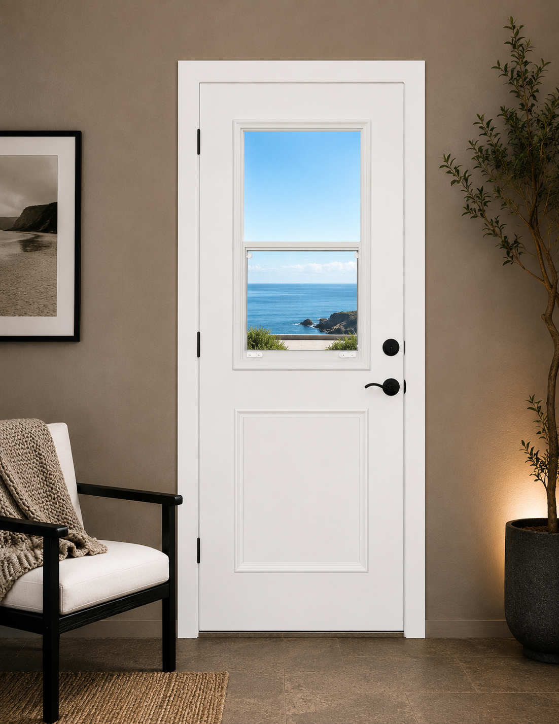 half door glass that opens