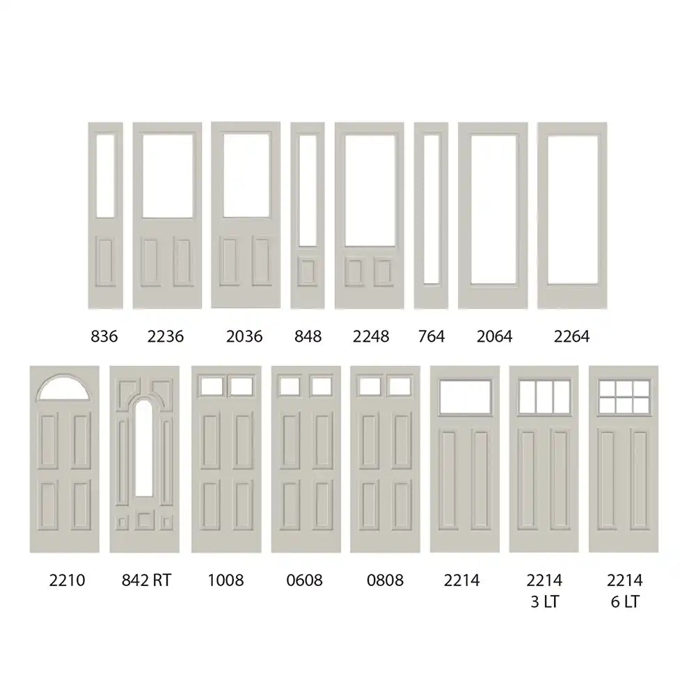 Available sizes from Door Lite Depot