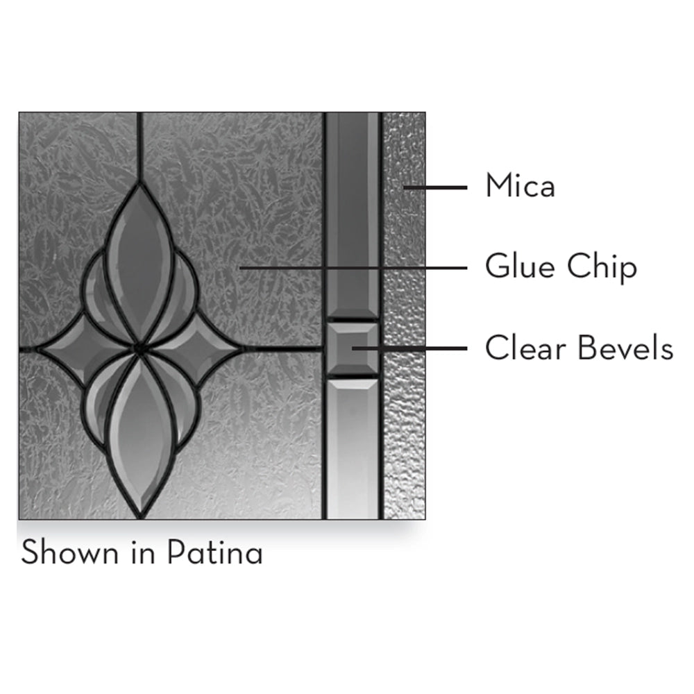 Niagara Patina Decorative Argon Low-E Window Door Lite Kit